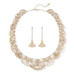 Erte Zizi Necklace And Drop Earrings Set