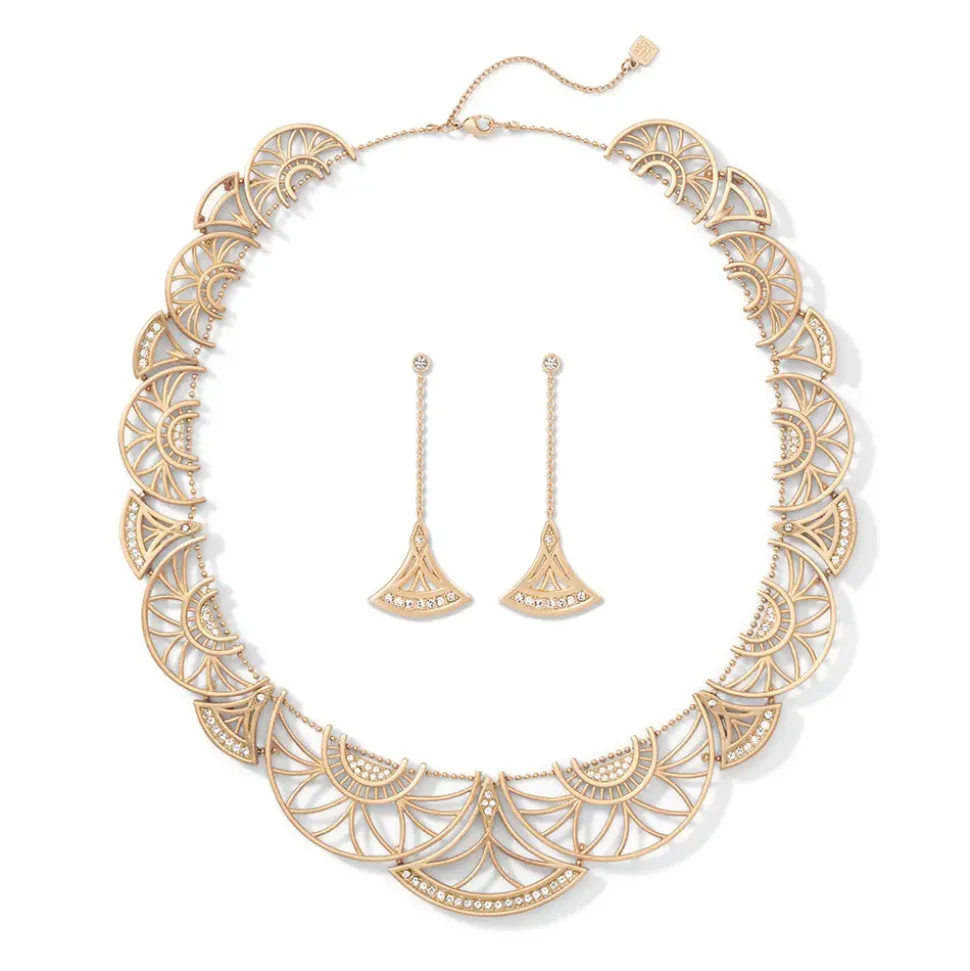 Erte Zizi Necklace And Drop Earrings Set