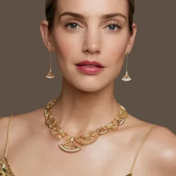 Erte Zizi Necklace And Drop Earrings Set