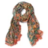 Flora And Fauna Oversize Cashmere-Blend Shawl