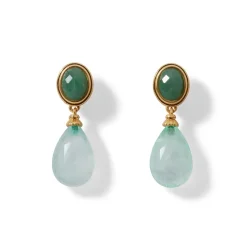 French Serpent Drop Earrings