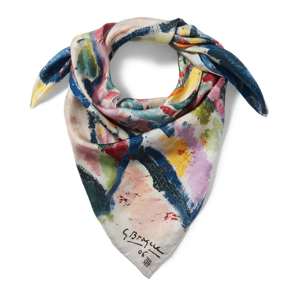 Georges Braque Boats On The Beach At L'Estaque Square Silk Scarf