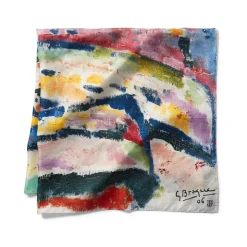 Georges Braque Boats On The Beach At L'Estaque Square Silk Scarf