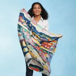 Georges Braque Boats On The Beach At L'Estaque Square Silk Scarf