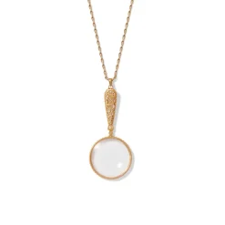 Gilded Age Magnifier Pendant Necklace