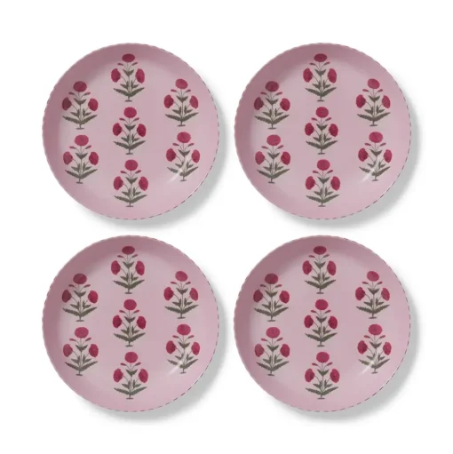 Good Earth Blooming Poppies Pasta Plate Set