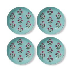 Good Earth Blooming Poppies Pasta Plate Set