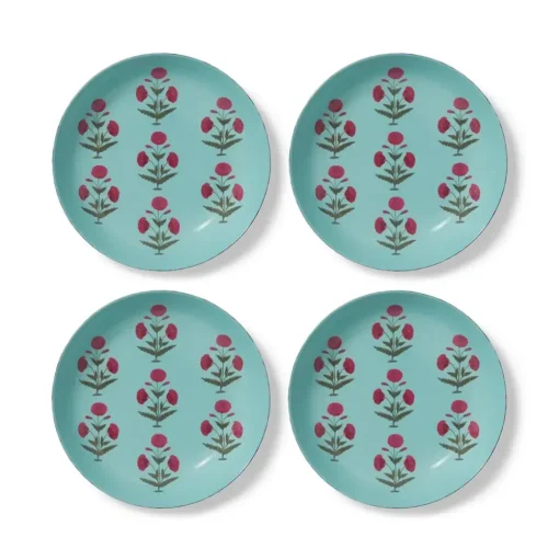 Good Earth Blooming Poppies Pasta Plate Set