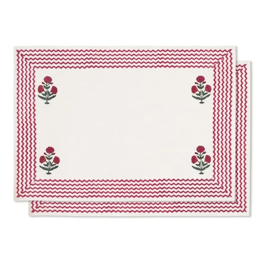 Good Earth Blooming Poppies Placemat Set