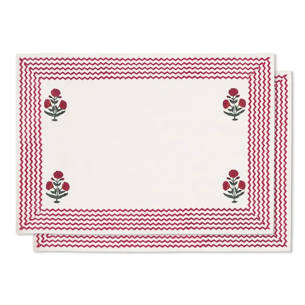 Good Earth Blooming Poppies Placemat Set