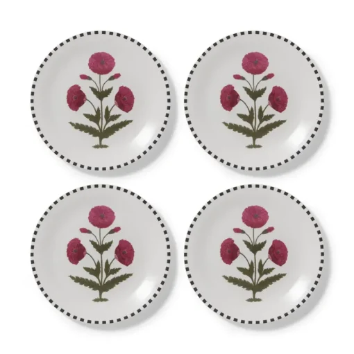 Good Earth Blooming Poppies Salad Plate Set