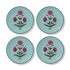 Good Earth Blooming Poppies Salad Plate Set