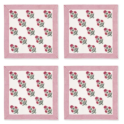 Good Earth Blooming Poppies Napkin Set