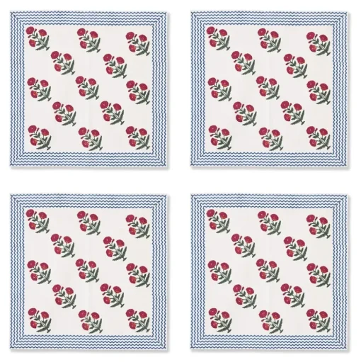 Good Earth Blooming Poppies Napkin Set