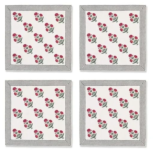 Good Earth Blooming Poppies Napkin Set
