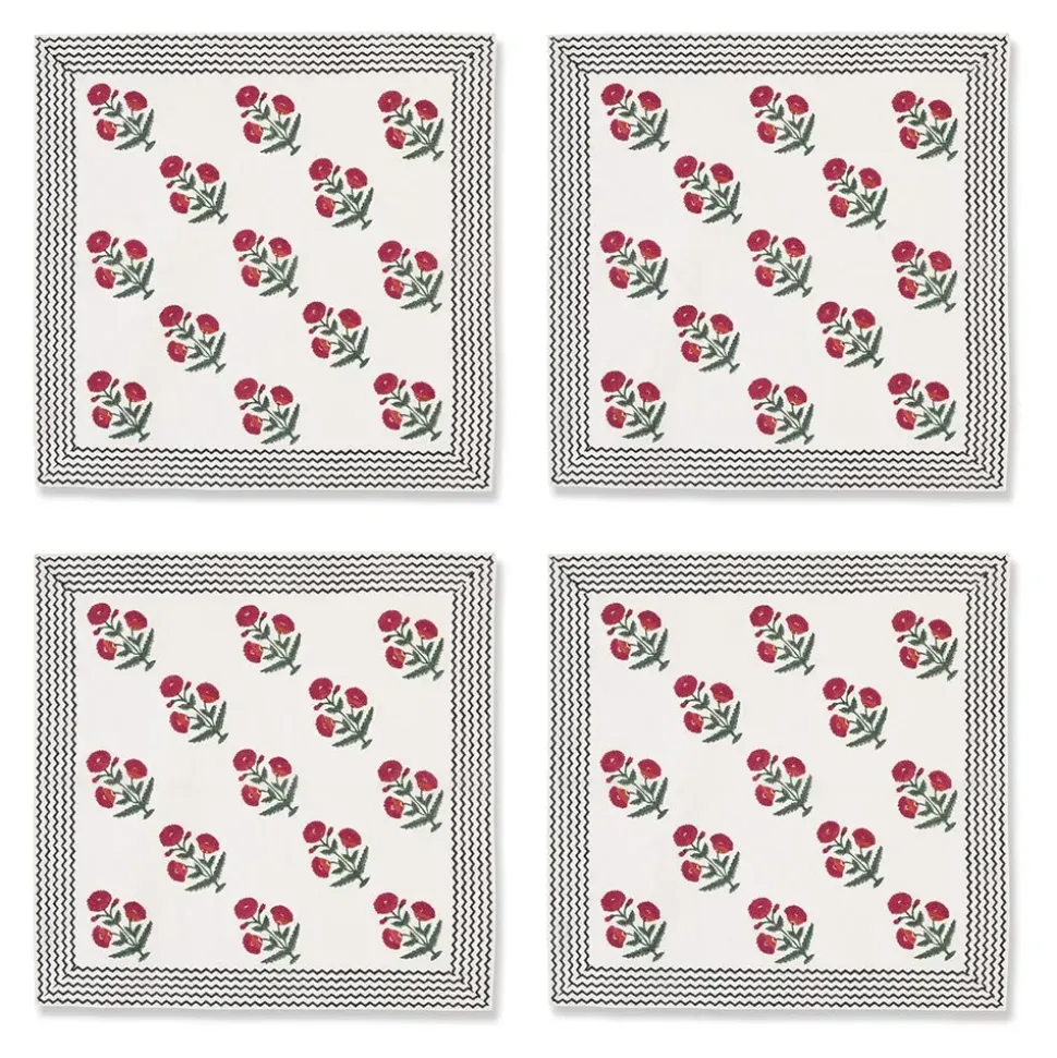 Good Earth Blooming Poppies Napkin Set