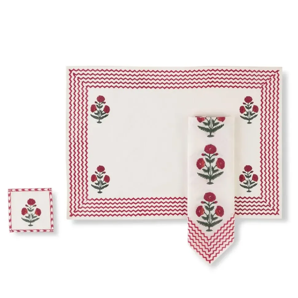 Good Earth Blooming Poppies Napkin Set