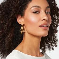 Greek Eros Drop Earrings