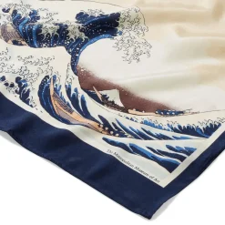 Hokusai Great Wave Oblong Silk Scarf