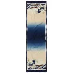 Hokusai Great Wave Oblong Silk Scarf