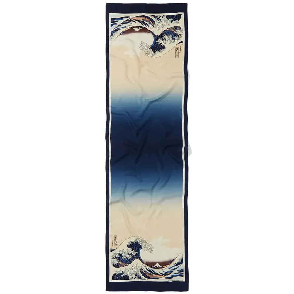 Hokusai Great Wave Oblong Silk Scarf