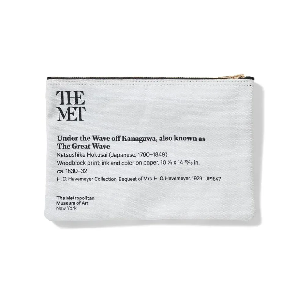 Hokusai Great Wave Zip Pouch