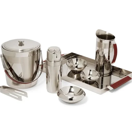 Italian Armor Etched Stainless Steel Cocktail Shaker
