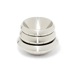 Italian Armor Etched Stainless Steel Snack Bowls