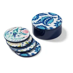 Iznik Garden Lacquer Coasters