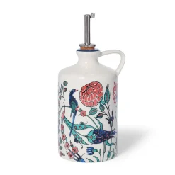 Iznik Garden Oil Cruet And Dipping Bowl Set