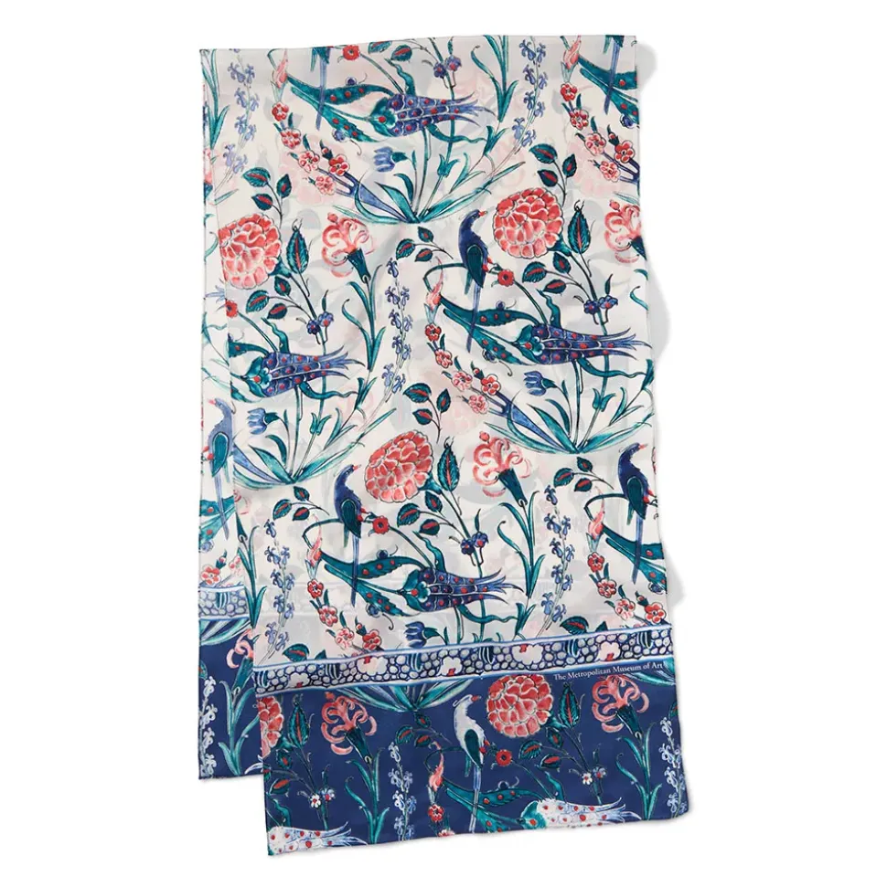 Iznik Garden Silk Scarf