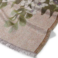 Louis C. Tiffany Gladioli Wool-Blend Shawl