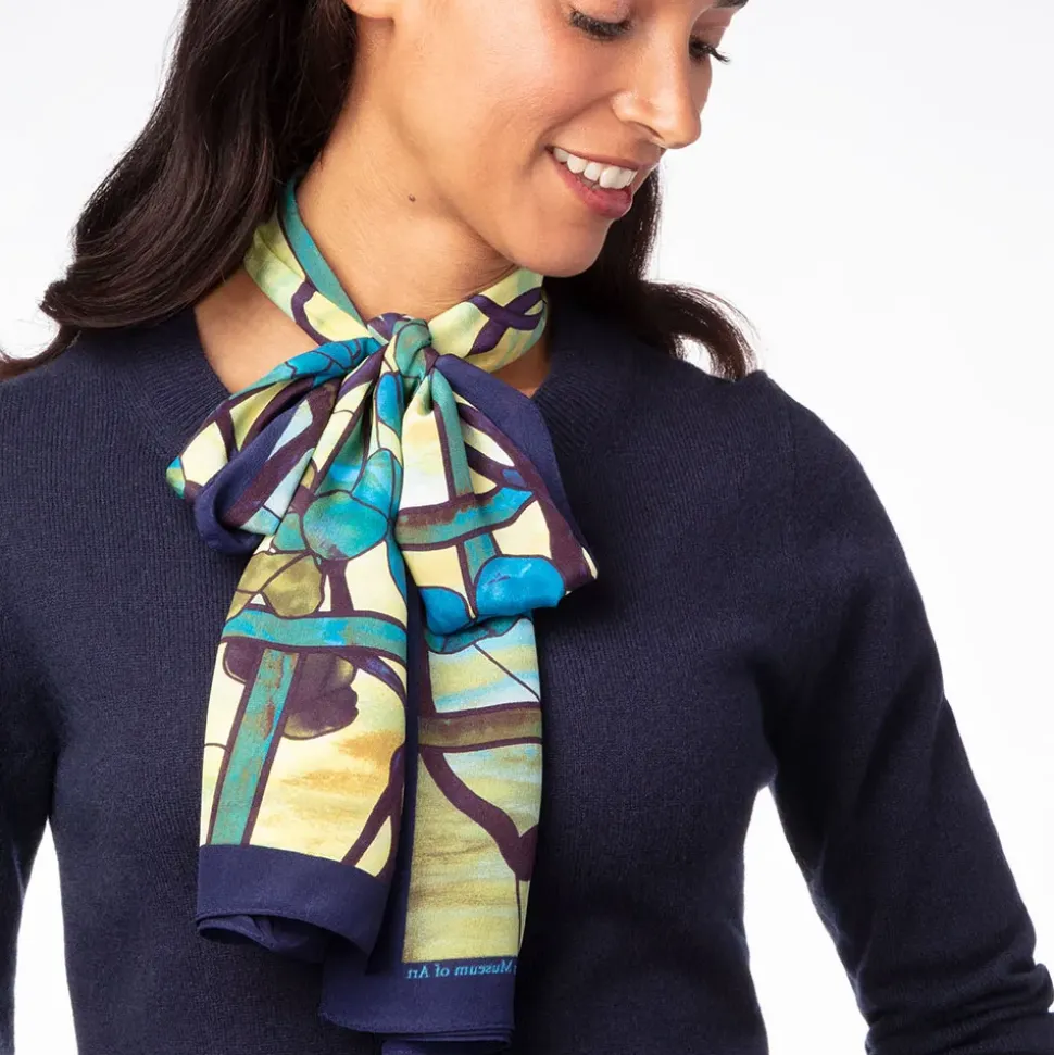 Louis C. Tiffany Grapevine Oblong Silk Scarf