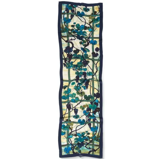 Louis C. Tiffany Grapevine Oblong Silk Scarf