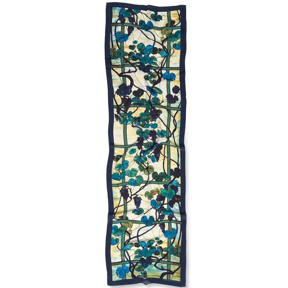 Louis C. Tiffany Grapevine Oblong Silk Scarf