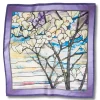 Louis C. Tiffany Magnolias And Irises Silk Neckerchief