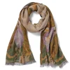 Louis C. Tiffany Morning Glories Wool-Blend Shawl