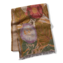 Louis C. Tiffany Morning Glories Wool-Blend Shawl