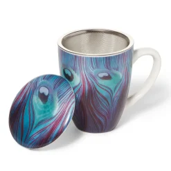 Louis C. Tiffany Peacock Feather Tea Set