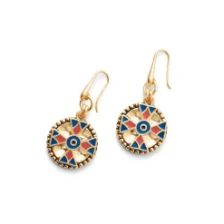 Medieval Byzantine Statement Necklace And Drop Earrings Set