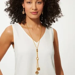 Medieval Byzantine T-Bar Lariat Necklace