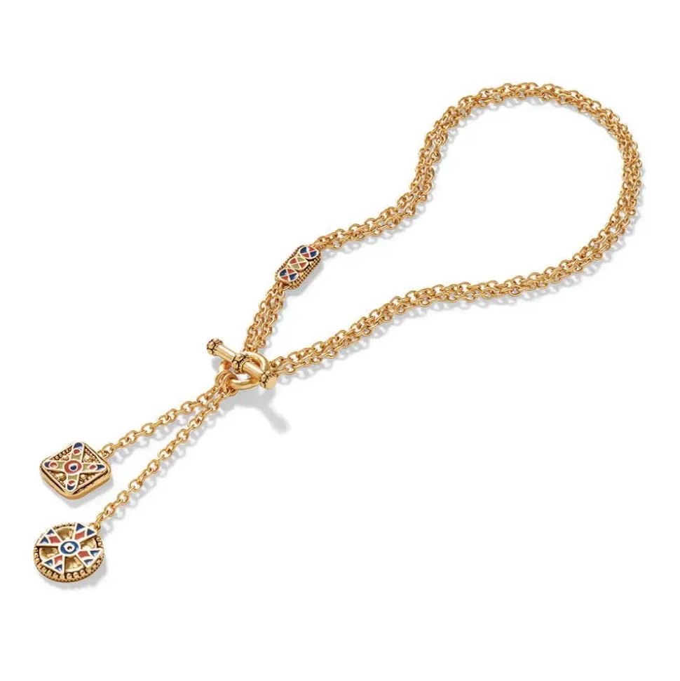 Medieval Byzantine T-Bar Lariat Necklace
