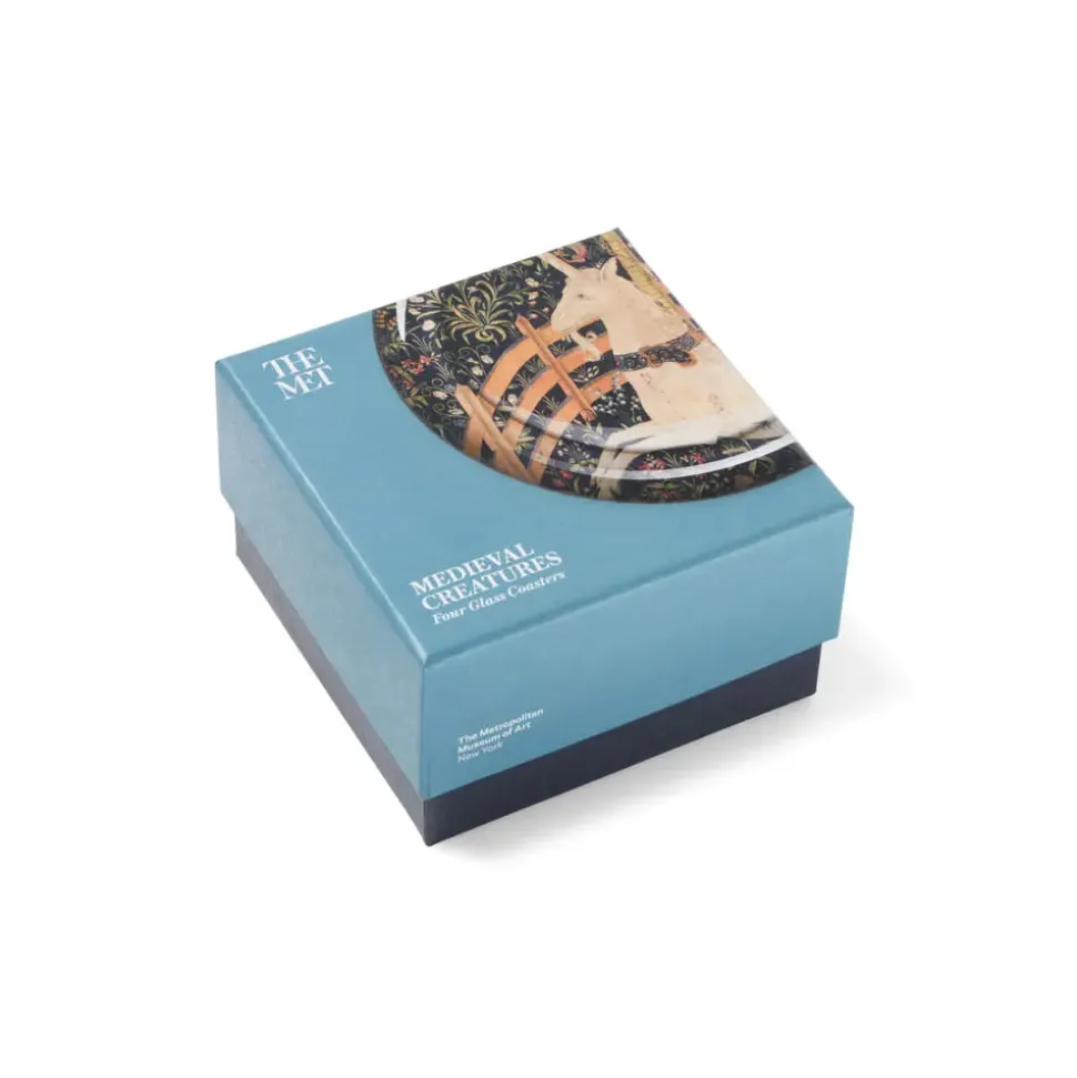 Medieval Creatures Glass Coasters