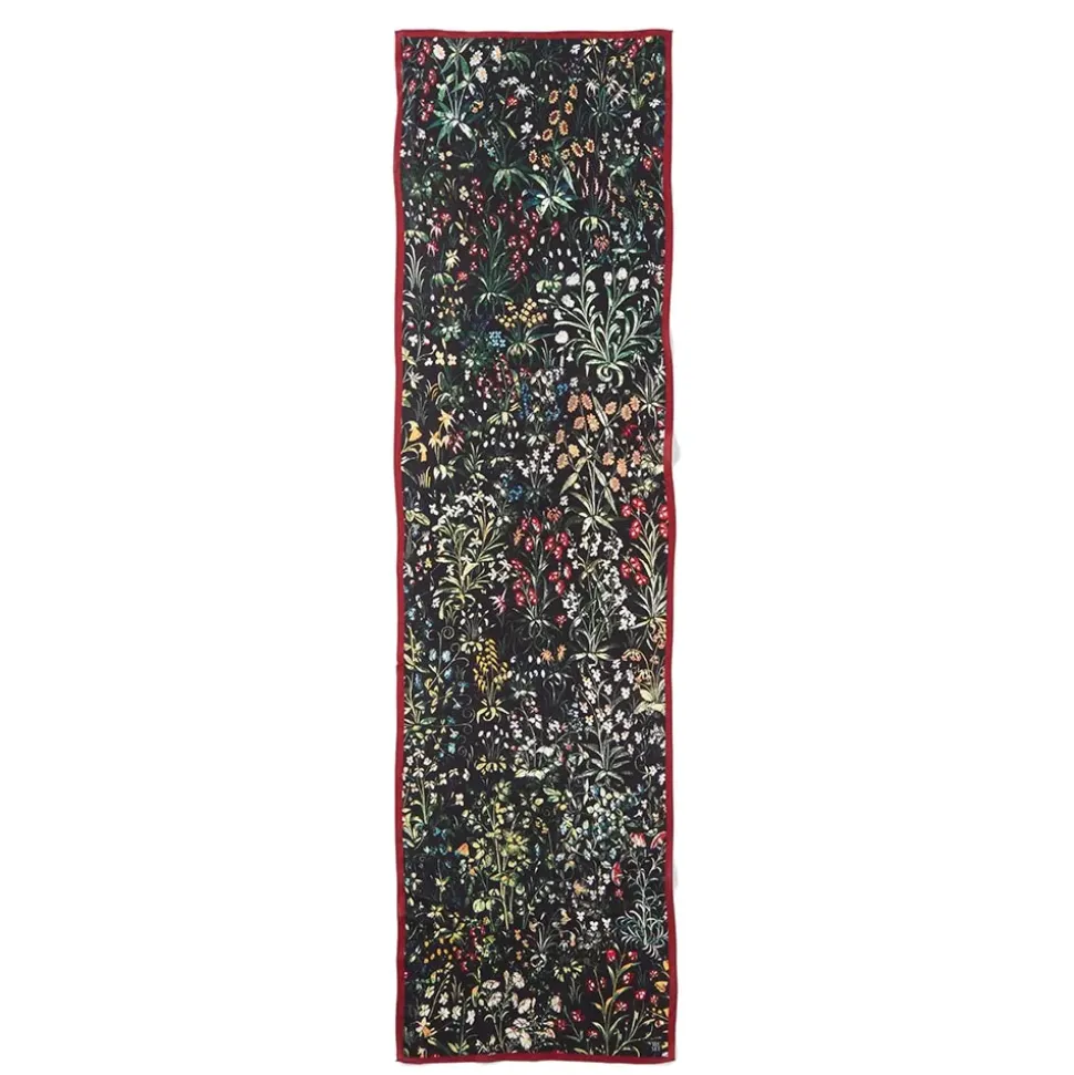 Medieval Millefleurs Oblong Silk Scarf