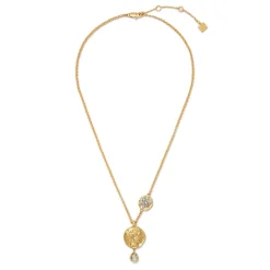 Mediterranean Coin Pendant Necklace
