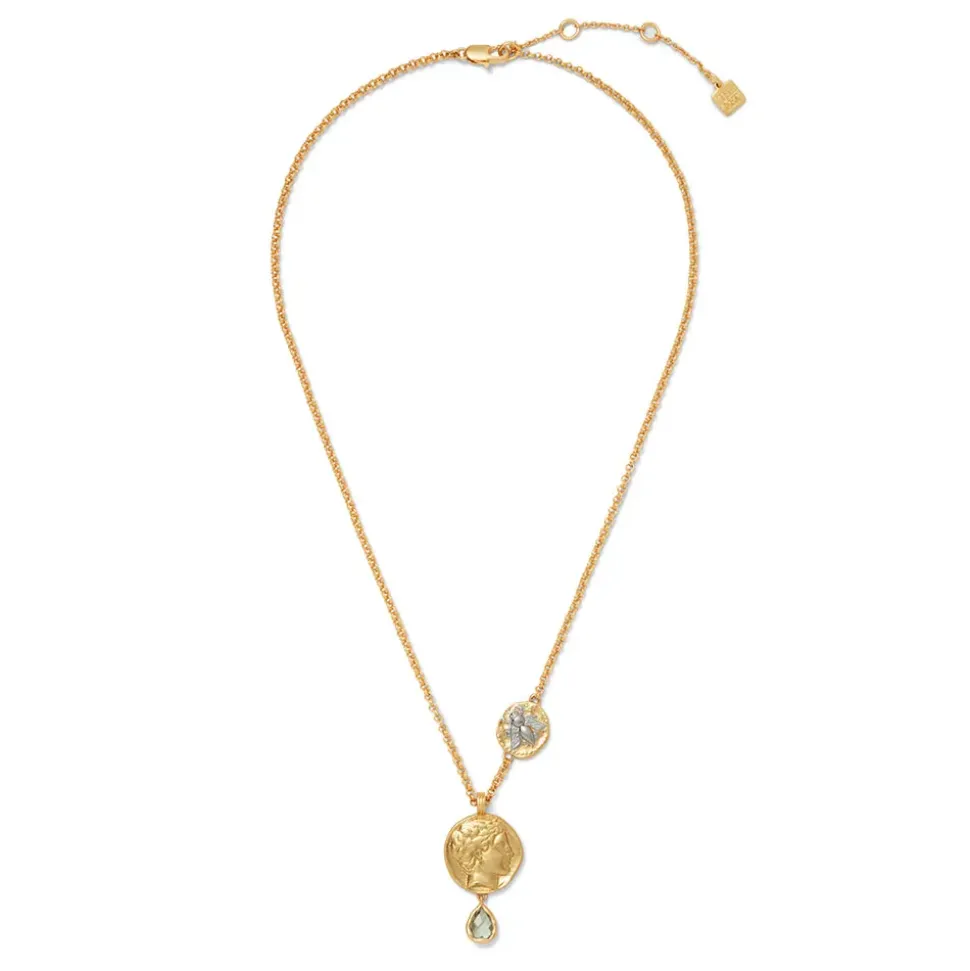 Mediterranean Coin Pendant Necklace