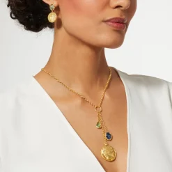 Mediterranean Coin Y-Necklace
