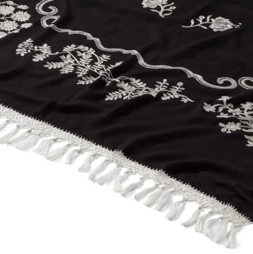 Met Florals Embroidered 50Th Anniversary Shawl