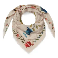 Mexican Sampler Square Cashmere-Blend Scarf