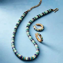 Middle Kingdom Cylindrical Bead Earrings